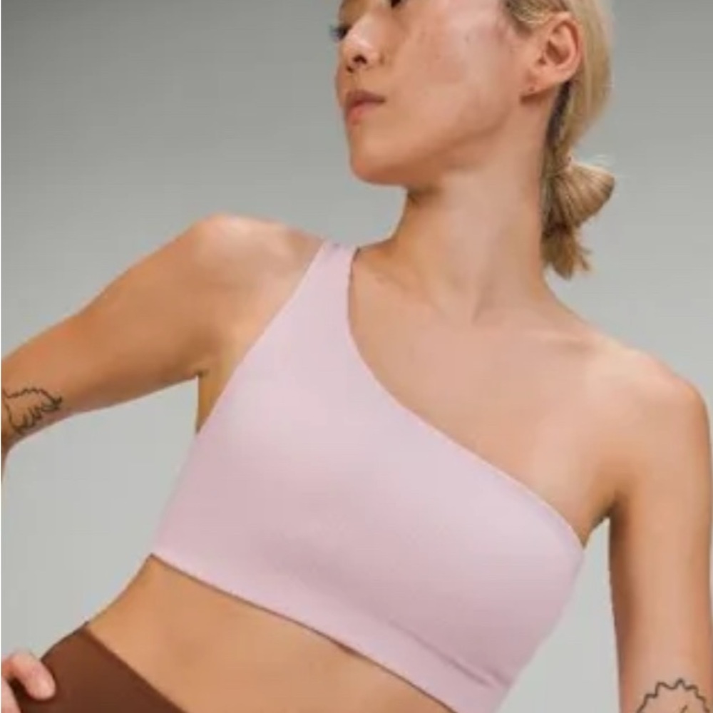 Lululemon Pink One-Shoulder Sports Bra